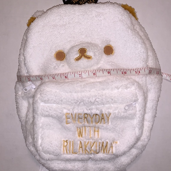 New Rilakkuma Fuzzy Sherpa “Every Day With Rilakkuma” Backpack Japan Exclusive - Picture 11 of 15